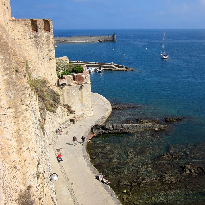 Collioure-chateau-port
