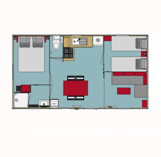 Vermeil – Mobil home confort pour 4 à 6 personnes