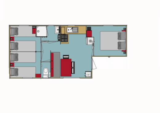 Capucine – Mobil home confort 6 personnes