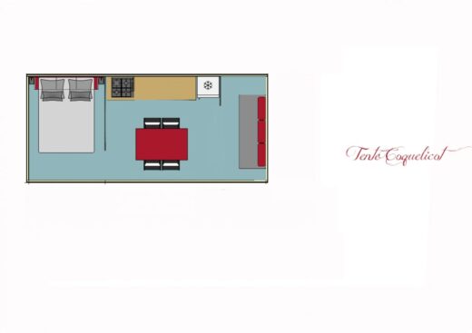 Coquelicot – Tente lodge Eco 4 personnes